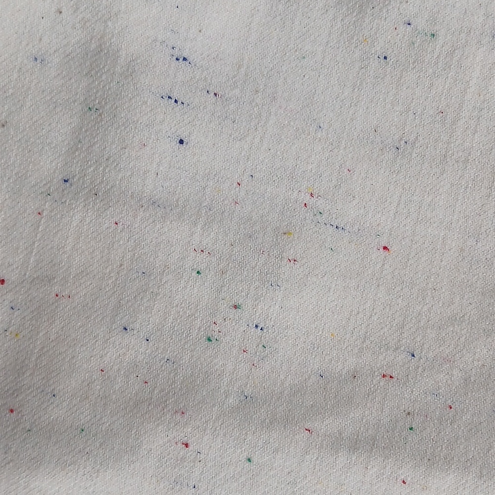 EUC LC Lauren Conrad Wide Leg Ankle Frayed Ankle Speckled Cream Trousers Size 4 - Picture 4 of 8